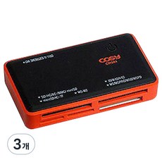 COSY F패널 카드 리더 라이터, CR981, 오렌지, 3개
