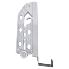 TRENY 門後6孔折疊掛衣架 - 白色 塑膠 鐵, 1個