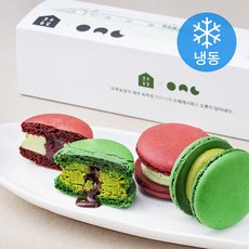 오.달디 모루농장 달카롱 말차초코마카롱 3p + 라즈베리 말차 마카롱 2p 세트 (냉동), 30g, 5개입, 1세트