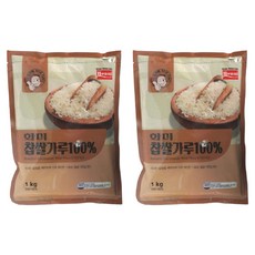 Hwami 韓國產糯米粉, 1kg, 2個