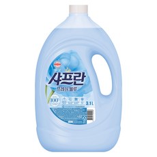 샤프란 섬유유연제 프레쉬 블루 본품, 3.1L, 1개