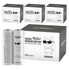 Yoitch 鹼性電池 AA, 2入, 40個