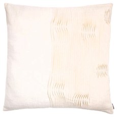 HOLA 和樂家居 查莉壓線百摺抱枕 1.2kg, 奶油白