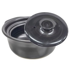 GINPO 銀峯 菊花飴釉炊飯鍋-3合, 22.5cm, Black, 1個