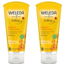 WELEDA 薇蕾德 金盞花兒童洗髮沐浴露 Calendula, 200ml, 2條