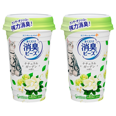 유니참 고양이 뿌려쓰는 비즈 탈취제 네추럴 그린향, 450ml, 2개 450ml, 2개