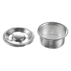 Tamsaa 304不鏽鋼流理台 濾水蓋142mm + 濾網134 x 59mm, 不鏽鋼 銀色, 1組