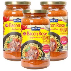 프레스코 베이컨로제 스파게티 소스, 600g, 3개