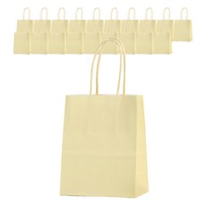 GILGRI 粉彩牛皮紙購物袋, 02 檸檬黃, 20個