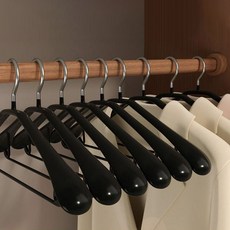 마켓플랜 논슬립 정장 옷걸이, 블랙, 20개