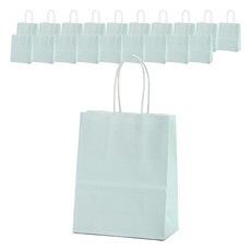 길그리 파스텔 크라프트 쇼핑백, 민트, 20개