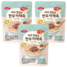 베베스트 아이 맛있는 한우 야채죽, 소고기, 3개, 150g