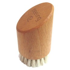 fA brushes 德國製 馬毛溫和臉部按摩乾刷, 原木色, 1個