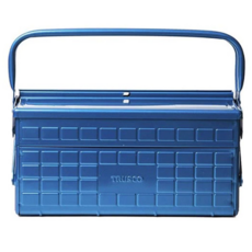 TRUSCO 專業2段式工具箱 GL-350B, 金屬汽車烤漆材質, 藍色, 1個