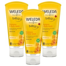 WELEDA 薇蕾德 金盞花兒童洗髮沐浴露 Calendula, 200ml, 3條