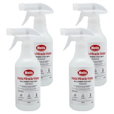 Metis 미라클워터 조리도구 클리너, 400ml, 4개