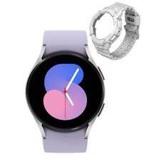 삼성 갤럭시워치5 LTE + 워치5 40mm 풀커버 스타일링 팩 화이트, GPS+Cellular, 실버