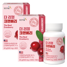 영진약품 더 리얼 크랜베리, 90정, 2개