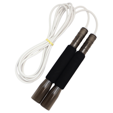 JFROPE Twinkle海綿競速跳繩, 黑色 + 白色繩, 1個