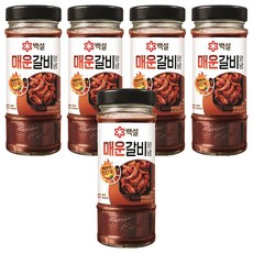 CJ BEKSUL 白雪 辣味排骨醬, 490g, 5個
