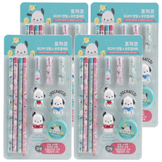 三麗鷗帕恰狗公仔鉛筆保護套組, 4套, 混合色