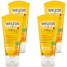 WELEDA 薇蕾德 金盞花兒童洗髮沐浴露 Calendula, 200ml, 4條