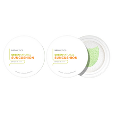 Sporetics 綠色天然防曬氣墊 SPF50+ PA++++, 25g, 2個