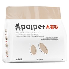 paipet 木薯砂 純植物貓砂, 2kg, 1包, 純淨奶香