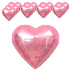 메리벨르 파티 글로우 하트 풍선 15cm, 스트로베리핑크, 10개