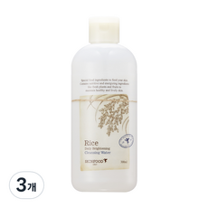 스킨푸드 라이스 데일리 브라이트닝 클렌징 워터, 300ml, 3개