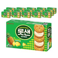 롯데웰푸드 롯데샌드 파인애플 6p, 315g, 16개