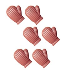 迷你手套造型夾組, 咖啡, 3個