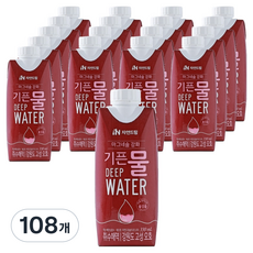 기픈물 자연드림 마그네슘 강화 종이팩 해양심층수, 330ml, 108개