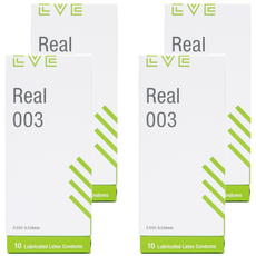 EVE 리얼 003 남성용 일반형 콘돔, 10개입, 4개