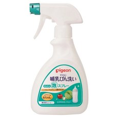pigeon 貝親 嬰兒奶瓶清潔泡沫噴霧, 270ml, 1罐, 透明色