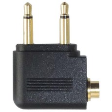 i-gota 愛購它 航空音源孔轉接頭 AF-35 單聲道 3.5mm公x2 - 立體聲3.5mm母, 1個