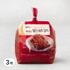 곰곰 국내산 썰은 배추 김치, 1.8kg, 3개