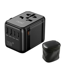 nexi 5埠 35W 高速充電 海外旅行用 萬用轉接頭 NX-TA661, 1個