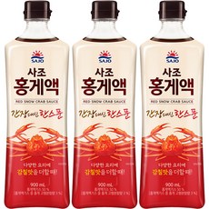 SAJO 紅蟹醬, 900ml, 3個