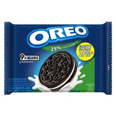 OREO 奧利奧 減甜夾心餅乾 香草口味, 236.25g, 1袋