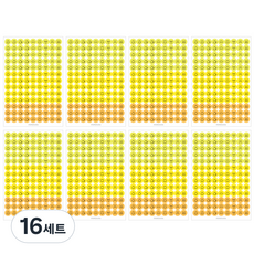 페이퍼리안 컬러 팔레트 페이스 스티커세트, 01, 1개입, 16세트