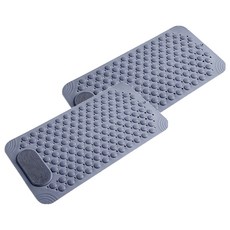 Sseonyujeu 洗腳防滑浴室指壓墊, 2個, 灰色