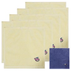 Songwol 松月 鯨魚印花毛巾 8入+人物印花毛巾 隨機出貨, 黃色(鯨魚款), 1組