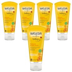 WELEDA 薇蕾德 金盞花兒童洗髮沐浴露 Calendula, 200ml, 5條