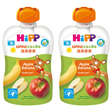 Hipp 喜寶 水果趣果泥, 蘋果香蕉, 100g, 2包