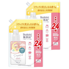 FaFa Story 夢幻系列衣物柔軟精 補充包 粉色, 1.1L, 2包