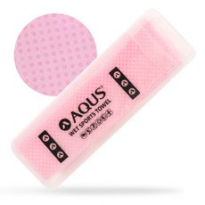 AQUS 壓花濕式運動毛巾 AQST0019, 粉紅色, 1個