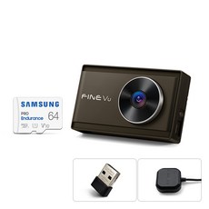 파인뷰 빠른 QHD 블랙박스 X3300 NEW, 후방카메라 + Micro SD 카드 어댑터 + GPS안테나 + 와이파이동글, 64GB