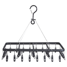 HOLA 和樂家居 鋁合金曬衣架41夾 43.2 x 32.4 x 37.8cm 475g, 方形, 1個