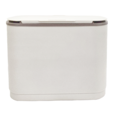 免釘二用滑蓋式收納垃圾桶 640g, 灰白色, 30 x 14.5 x 25cm